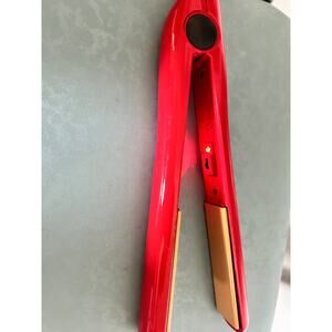 CHI Classic Tourmaline Ceramic 1" Hair Straightener - Fire Red - Good Condition